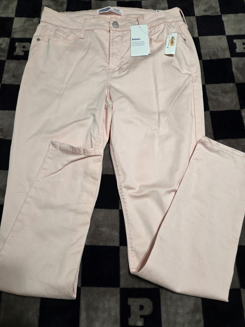 Old Navy Pink Rockstar Super Skinny High Rise Sateen Jeans